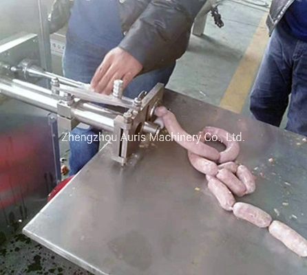 Automatic Pork Beef Vegetables Sausage Enema Maker Making Filler Filling Twisting Machine