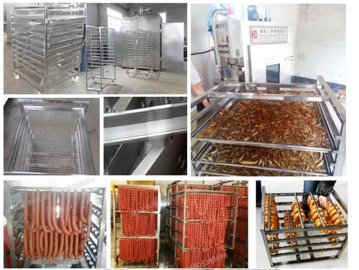 Electric or Steam Heating Meat Fish Sausage Smoker for Sale