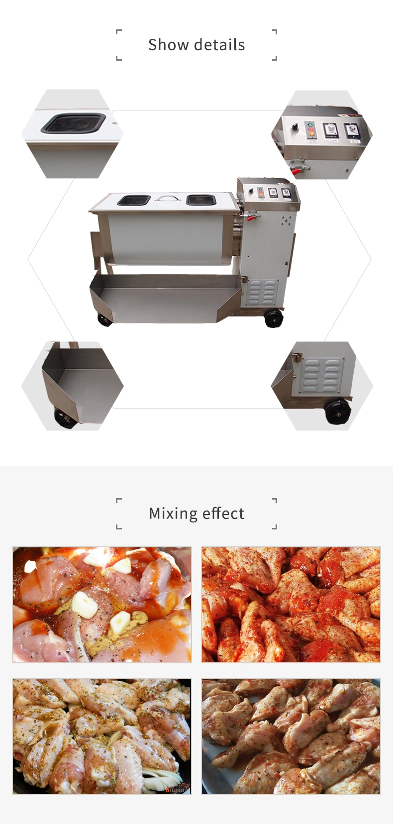 Meat Mixing Filling Mixer Poultry Mixer Machine