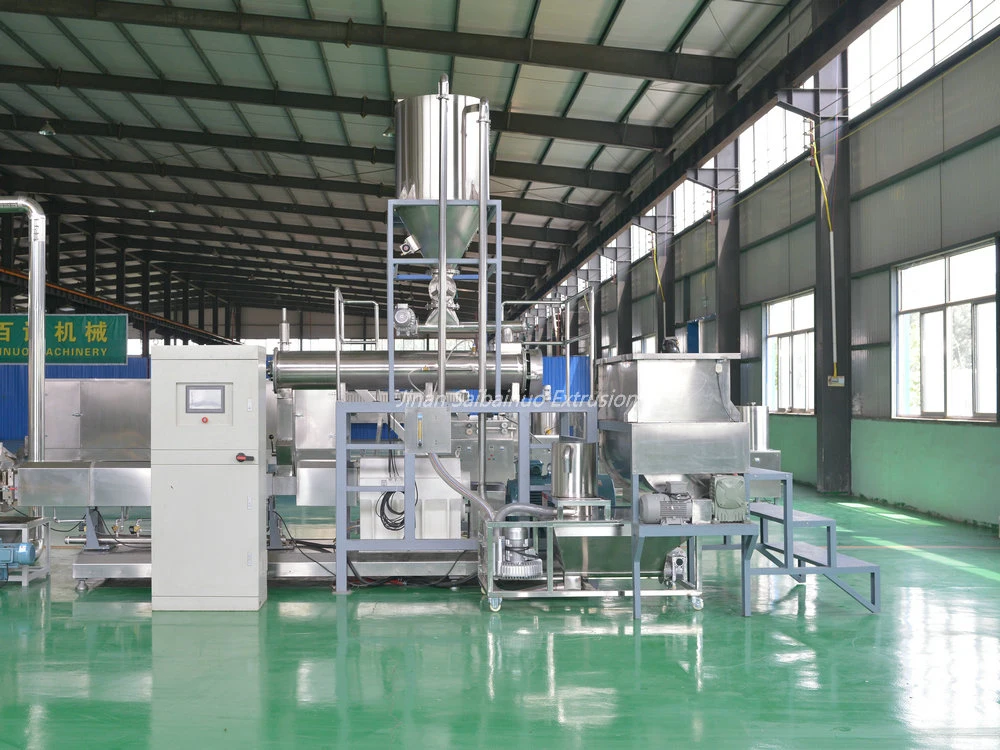 Tvp Tsp Fiber Artificial Vegetable Meat Production Plant Textured Soya Protein Processing Line Soy Chunks Nuggets Making Machine