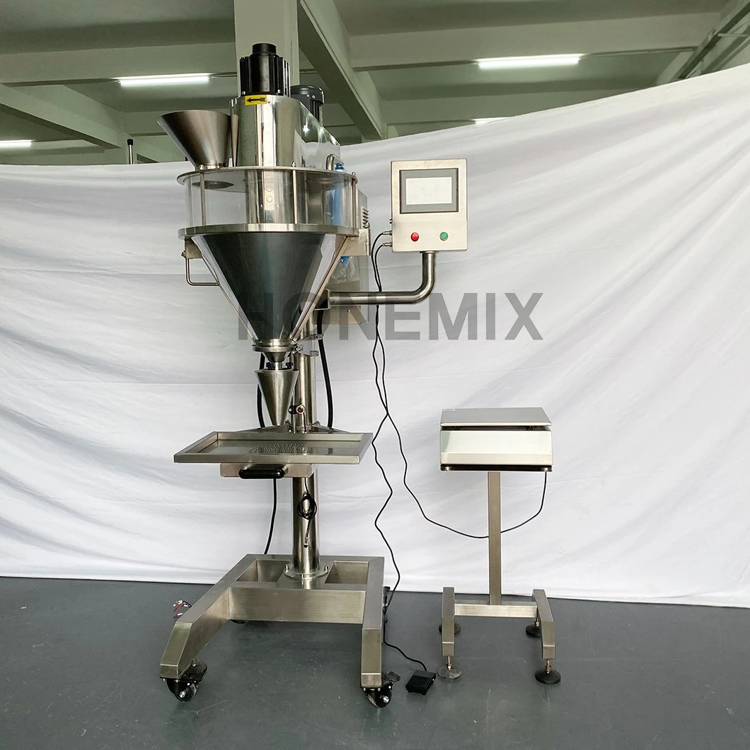 Hone Semi Automatic Servo Motor Auger Dry Powder Quantitative Packaging Filling Packing Machine with Factory Price