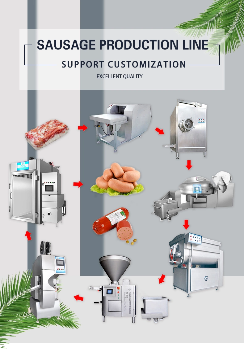 TCA Automatic Electric Sausage Filling Stuffer Processing Machine Salami Meat Mixer Pork Making Machine Production Line Price