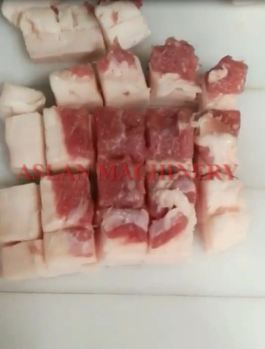 Fresh Chicken Meat Cube Cutter Beef Lamb Leg Meat Cutting Machine