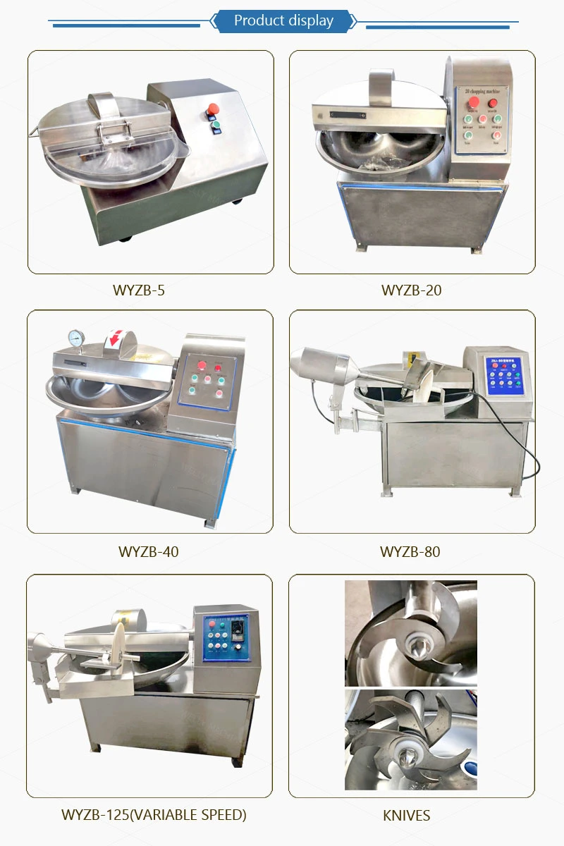 Competitive Price 40L Electric Meat Bowl Cutter / 40L Multifunction Vegetable Meat Bowl Cutter / Industrial Meat Mincer 40L