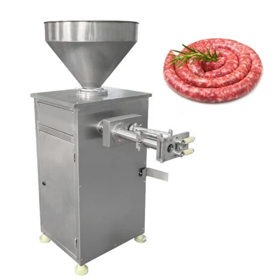 High Efficiency Vacuum Filler Stuffer Filling Tying Sausage Making Machine Price