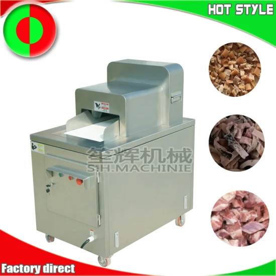 Automatic Frozen Meat Cutting Machine Whole Chicken Cube Cutter Meat Processing Machine
