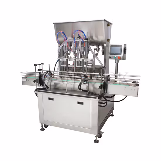 Zt4t Automatic 4 Head Rotor Pump Filling Plastic Bottle Oil Packaging Machine Rotor Pump Automatic Honey Gel Bottle Quantitative Filling Machine