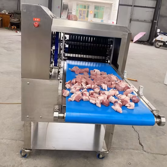 Food Machine Automatic Mutton Meat Dicer Machine Meat Cube Cutter