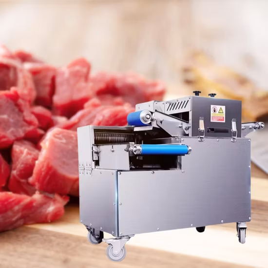 Food Machine Automatic Mutton Meat Dicer Machine Meat Cube Cutter